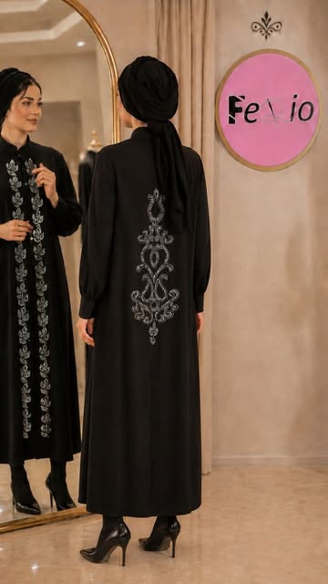 عبا مدل ریحان پارچه الیزه